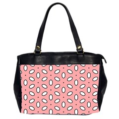 Pink Background Texture Oversize Office Handbag (2 Sides)