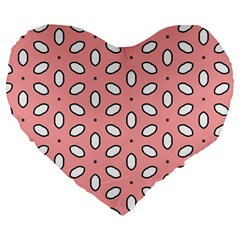 Pink Background Texture Large 19  Premium Flano Heart Shape Cushions by Mariart