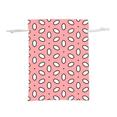 Pink Background Texture Lightweight Drawstring Pouch (m)