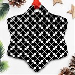 Abstract Background Arrow Snowflake Ornament (Two Sides) Front