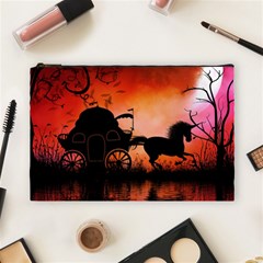 Drive In The Night By Carriage Cosmetic Bag (large) by FantasyWorld7