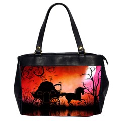 Drive In The Night By Carriage Oversize Office Handbag (2 Sides)