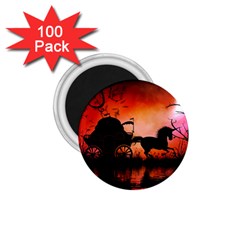 Drive In The Night By Carriage 1 75  Magnets (100 Pack)  by FantasyWorld7