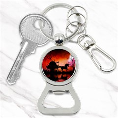 Drive In The Night By Carriage Bottle Opener Key Chain by FantasyWorld7