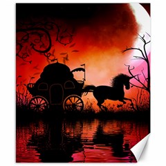 Drive In The Night By Carriage Canvas 8  X 10  by FantasyWorld7