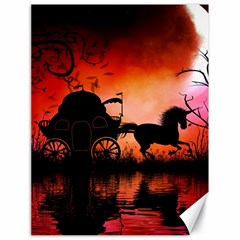 Drive In The Night By Carriage Canvas 18  X 24  by FantasyWorld7