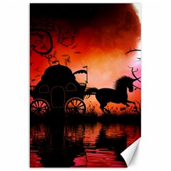 Drive In The Night By Carriage Canvas 20  X 30  by FantasyWorld7