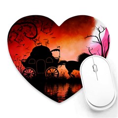 Drive In The Night By Carriage Heart Mousepads by FantasyWorld7