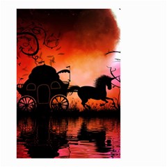 Drive In The Night By Carriage Small Garden Flag (two Sides) by FantasyWorld7