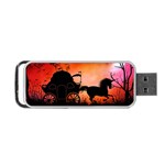 Drive In The Night By Carriage Portable USB Flash (Two Sides) Front