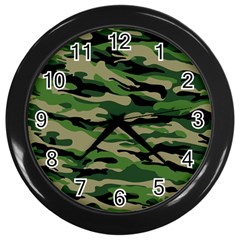 Camouflage Wall Clock (black)