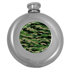 Camouflage Round Hip Flask (5 Oz) by designsbymallika