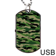 Camouflage Dog Tag Usb Flash (two Sides)