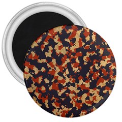 Aged Red, White, And Blue Camo 3  Magnets by McCallaCoultureArmyShop