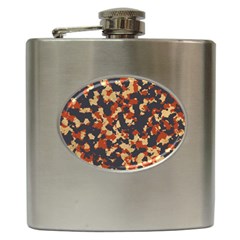 Aged Red, White, And Blue Camo Hip Flask (6 Oz) by McCallaCoultureArmyShop