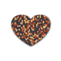 Aged Red, White, And Blue Camo Heart Coaster (4 Pack)  by McCallaCoultureArmyShop