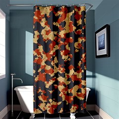 Aged Red, White, And Blue Camo Shower Curtain 36  X 72  (stall)  by McCallaCoultureArmyShop