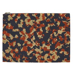 Aged Red, White, And Blue Camo Cosmetic Bag (xxl) by McCallaCoultureArmyShop