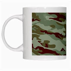 Brown And Green Camo White Mugs by McCallaCoultureArmyShop