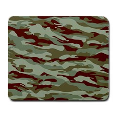 Brown And Green Camo Large Mousepads by McCallaCoultureArmyShop