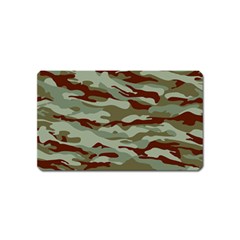 Brown And Green Camo Magnet (name Card) by McCallaCoultureArmyShop