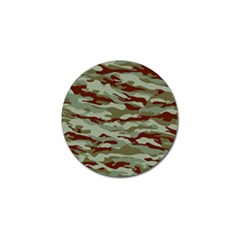 Brown And Green Camo Golf Ball Marker (4 Pack) by McCallaCoultureArmyShop