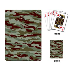 Brown And Green Camo Playing Cards Single Design (rectangle)