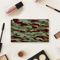 Brown And Green Camo Cosmetic Bag (small) by McCallaCoultureArmyShop