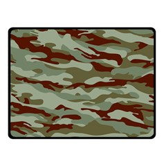 Brown And Green Camo Fleece Blanket (small) by McCallaCoultureArmyShop