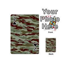 Brown And Green Camo Playing Cards 54 Designs (mini) by McCallaCoultureArmyShop