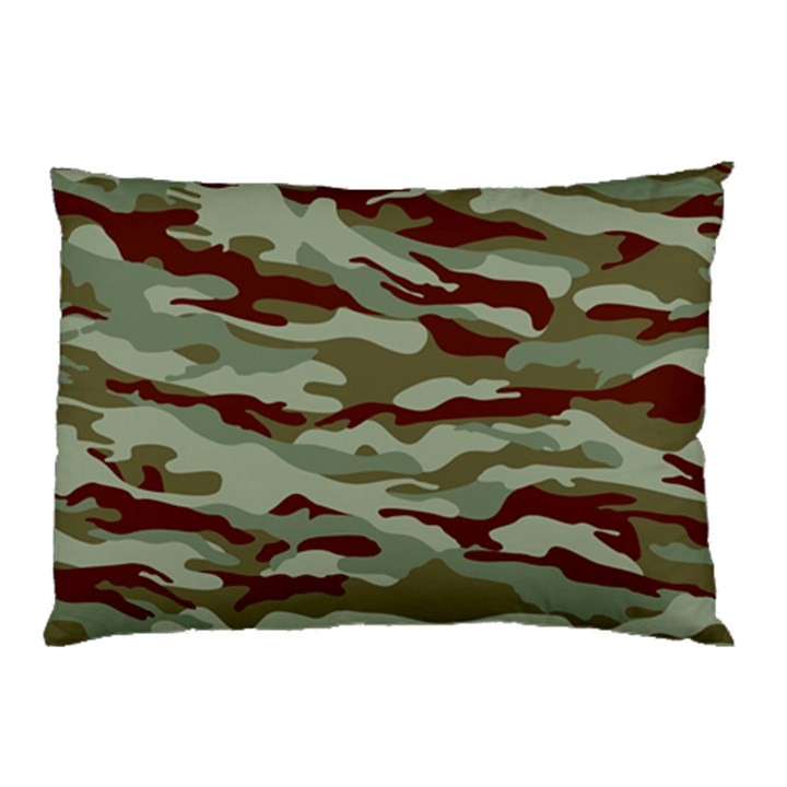 Brown and Green Camo Pillow Case (Two Sides)