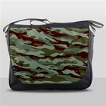 Brown and Green Camo Messenger Bag Front