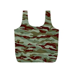 Brown And Green Camo Full Print Recycle Bag (s)