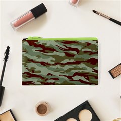 Brown And Green Camo Cosmetic Bag (xs) by McCallaCoultureArmyShop