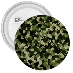 Dark Green Camouflage Army 3  Buttons by McCallaCoultureArmyShop