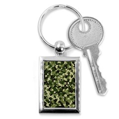 Dark Green Camouflage Army Key Chain (rectangle) by McCallaCoultureArmyShop