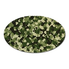 Dark Green Camouflage Army Oval Magnet by McCallaCoultureArmyShop