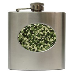 Dark Green Camouflage Army Hip Flask (6 Oz) by McCallaCoultureArmyShop