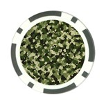 Dark Green Camouflage Army Poker Chip Card Guard (10 pack) Front