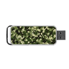 Dark Green Camouflage Army Portable Usb Flash (one Side) by McCallaCoultureArmyShop