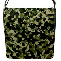 Dark Green Camouflage Army Flap Closure Messenger Bag (s) by McCallaCoultureArmyShop