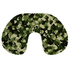 Dark Green Camouflage Army Travel Neck Pillow