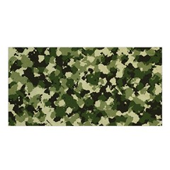 Dark Green Camouflage Army Satin Shawl by McCallaCoultureArmyShop