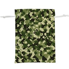 Dark Green Camouflage Army  Lightweight Drawstring Pouch (xl) by McCallaCoultureArmyShop