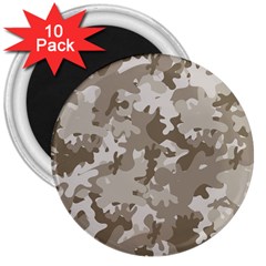 Tan Army Camouflage 3  Magnets (10 Pack)  by mccallacoulture