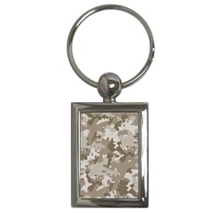 Tan Army Camouflage Key Chain (rectangle) by mccallacoulture