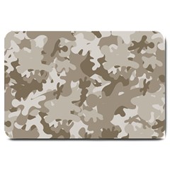 Tan Army Camouflage Large Doormat  by mccallacoulture