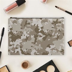 Tan Army Camouflage Cosmetic Bag (large) by mccallacoulture