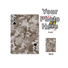 Tan Army Camouflage Playing Cards 54 Designs (mini) by mccallacoulture