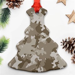 Tan Army Camouflage Ornament (christmas Tree) 